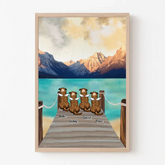 Personalisiertes Hunde-Engel-Hunde-Mama-Hundeliebhaber-Geschenk-Poster gedruckt